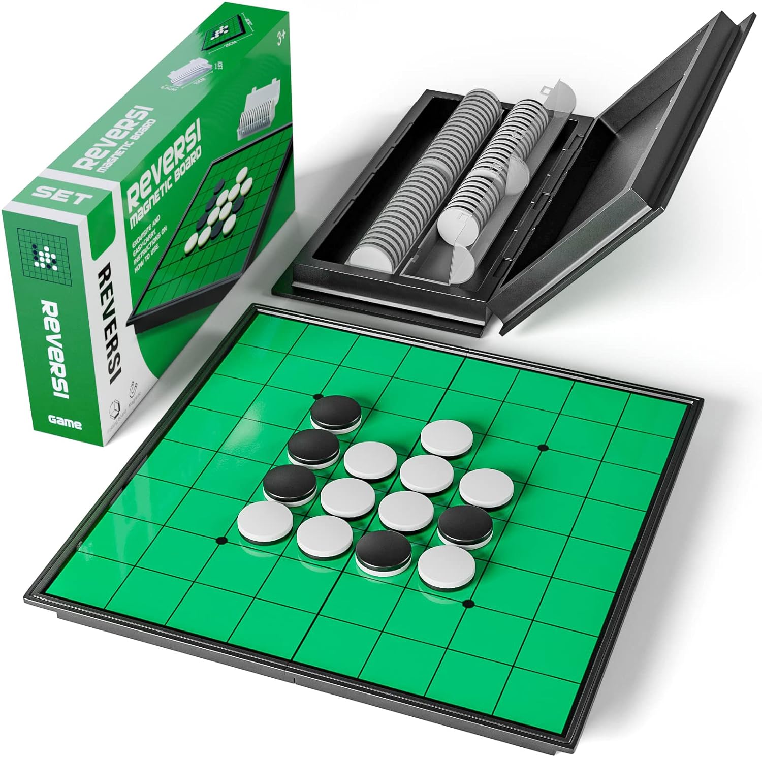 Reversi Board Game Magnetic Travel Edition 